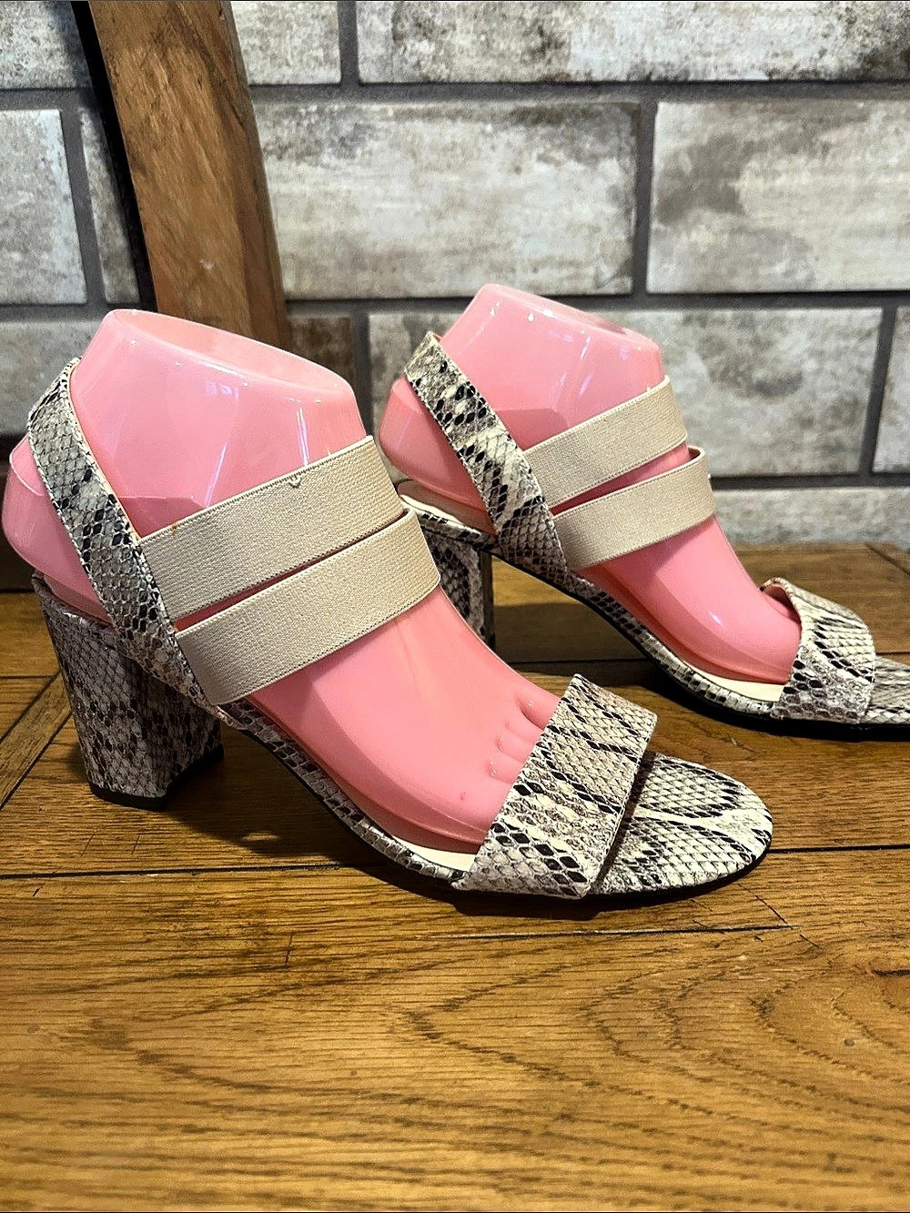 Bandolino Snakeskin Platform Heels